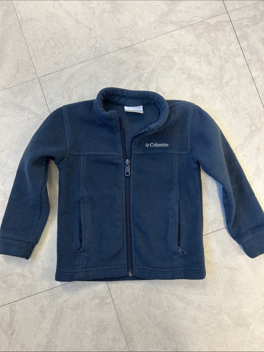 Columbia Dark Blue Fleece Zip Jacket